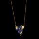 Wild Violet Single Flower Pendant Necklace