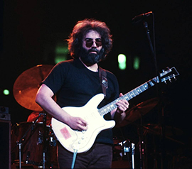 Image of Jerry Garcia playing guitar